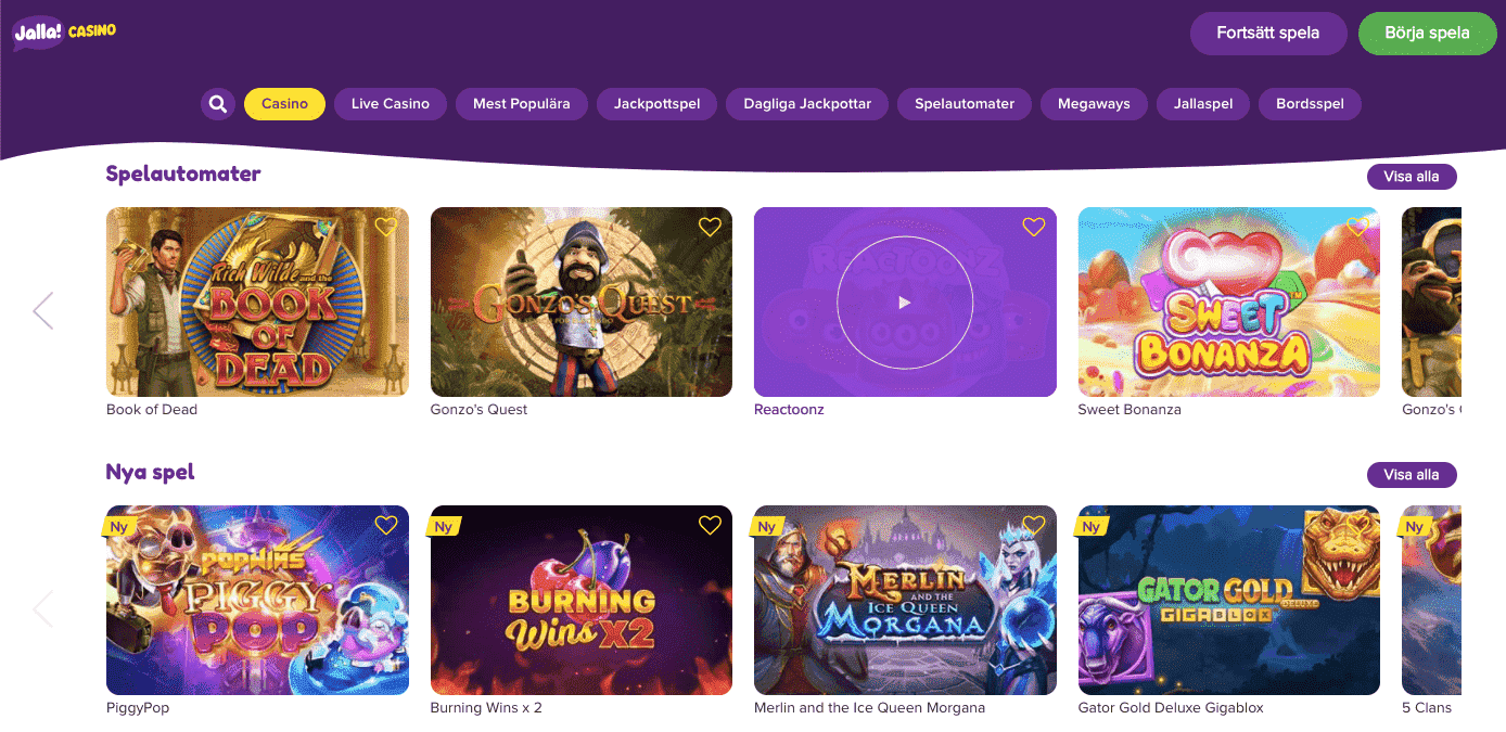 Jalla casinolobby
